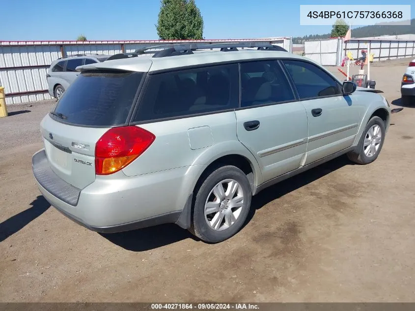 2005 Subaru Outback 2.5I VIN: 4S4BP61C757366368 Lot: 40271864