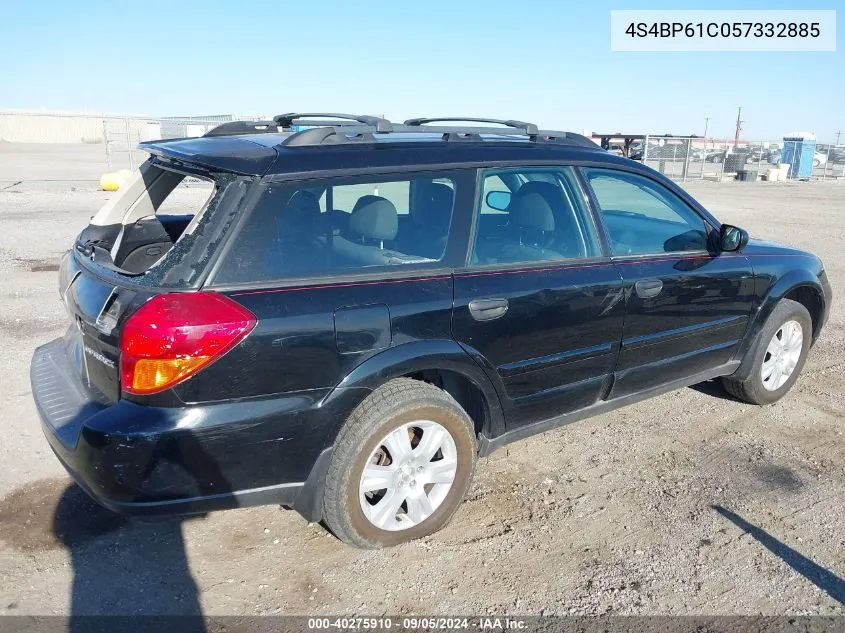 4S4BP61C057332885 2005 Subaru Outback 2.5I