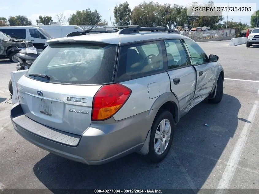 4S4BP61C757354205 2005 Subaru Outback 2.5I