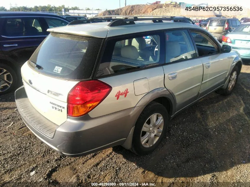 2005 Subaru Outback 2.5I Limited VIN: 4S4BP62C957356536 Lot: 40298999