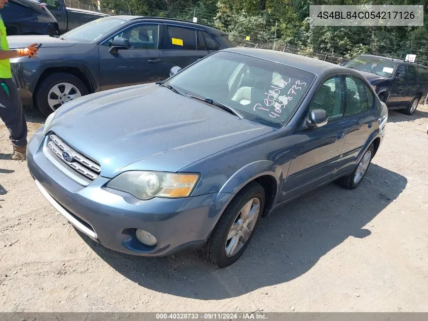 2005 Subaru Outback 3.0R VIN: 4S4BL84C054217126 Lot: 40328733