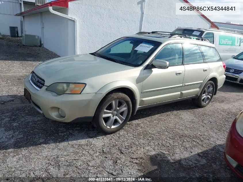 4S4BP86CX54344841 2005 Subaru Outback 3.0R L.l. Bean Edition