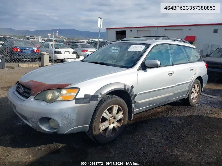 2005 Subaru Outback 2.5I Limited VIN: 4S4BP62C357380850 Lot: 40363772