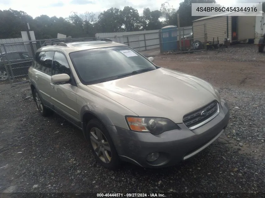 4S4BP86C454344916 2005 Subaru Outback 3.0R L.l. Bean Edition