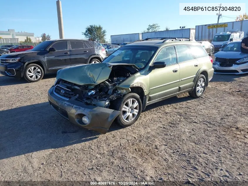 2005 Subaru Outback 2.5I VIN: 4S4BP61C857304820 Lot: 40697676