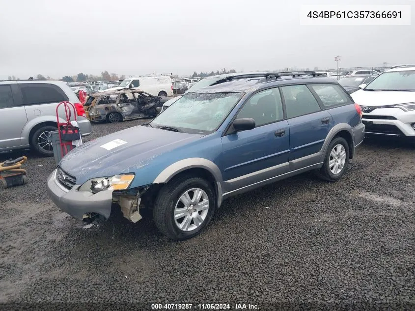 2005 Subaru Outback 2.5I VIN: 4S4BP61C357366691 Lot: 40719287