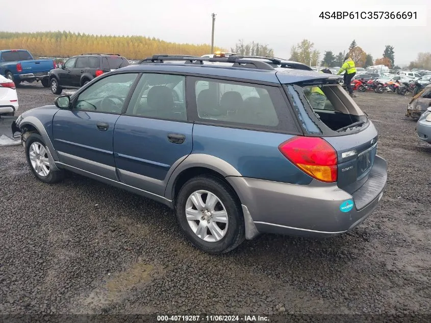 2005 Subaru Outback 2.5I VIN: 4S4BP61C357366691 Lot: 40719287