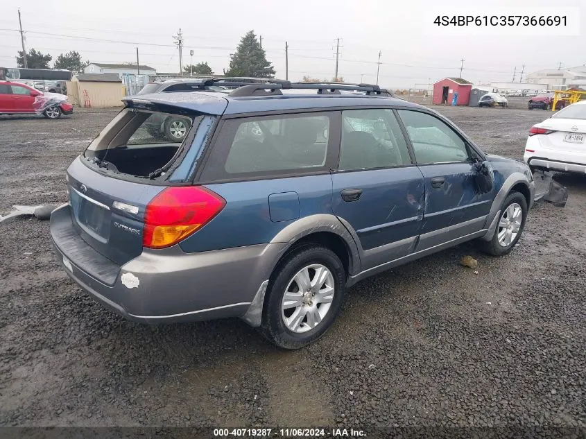 2005 Subaru Outback 2.5I VIN: 4S4BP61C357366691 Lot: 40719287