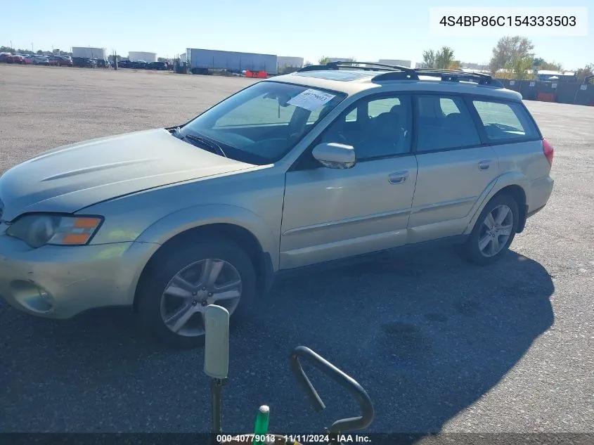 2005 Subaru Outback 3.0R L.l. Bean Edition VIN: 4S4BP86C154333503 Lot: 40779013