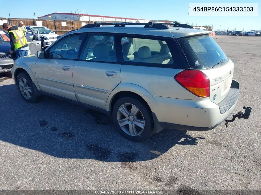 2005 Subaru Outback 3.0R L.l. Bean Edition VIN: 4S4BP86C154333503 Lot: 40779013