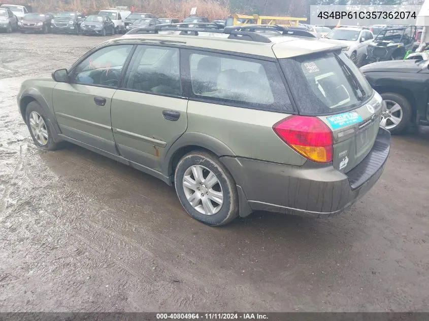 2005 Subaru Outback 2.5I VIN: 4S4BP61C357362074 Lot: 40804964