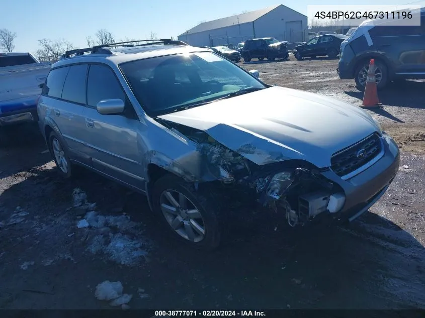 2006 Subaru Outback 2.5I Limited VIN: 4S4BP62C467311196 Lot: 38777071