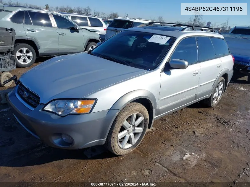 2006 Subaru Outback 2.5I Limited VIN: 4S4BP62C467311196 Lot: 38777071