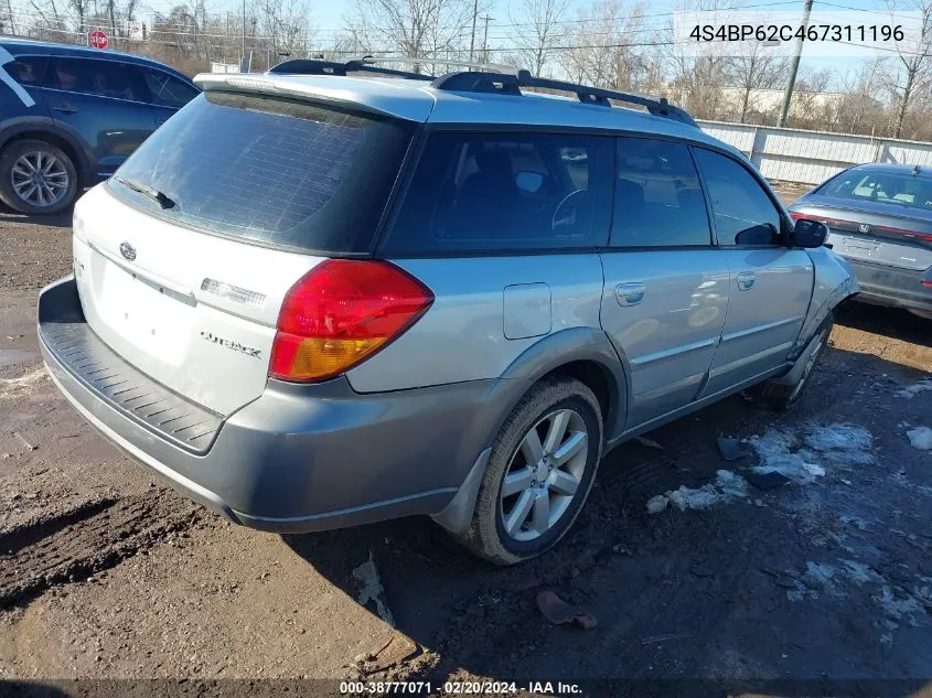 2006 Subaru Outback 2.5I Limited VIN: 4S4BP62C467311196 Lot: 38777071