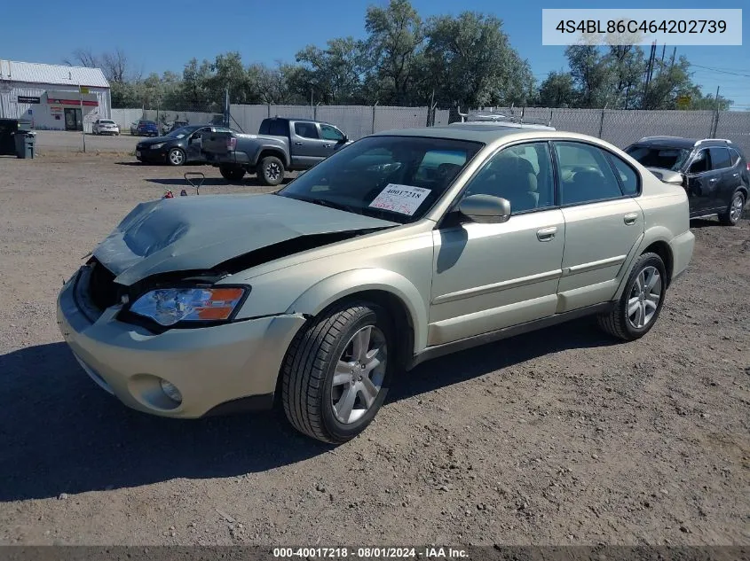 2006 Subaru Outback 3.0R L.l. Bean Edition VIN: 4S4BL86C464202739 Lot: 40017218