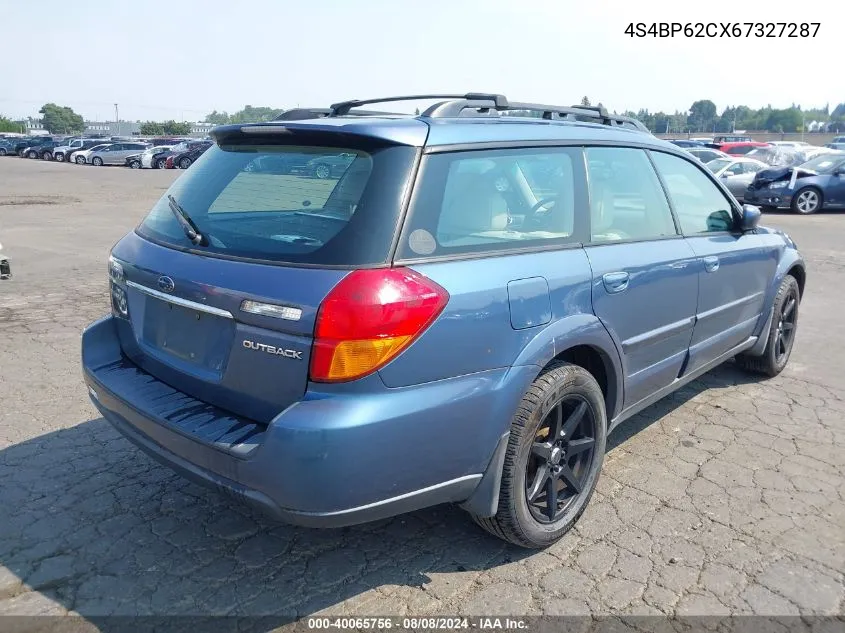 4S4BP62CX67327287 2006 Subaru Outback 2.5I Limited