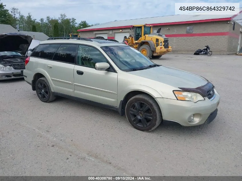 4S4BP86C864329742 2006 Subaru Outback 3.0R L.l. Bean Edition