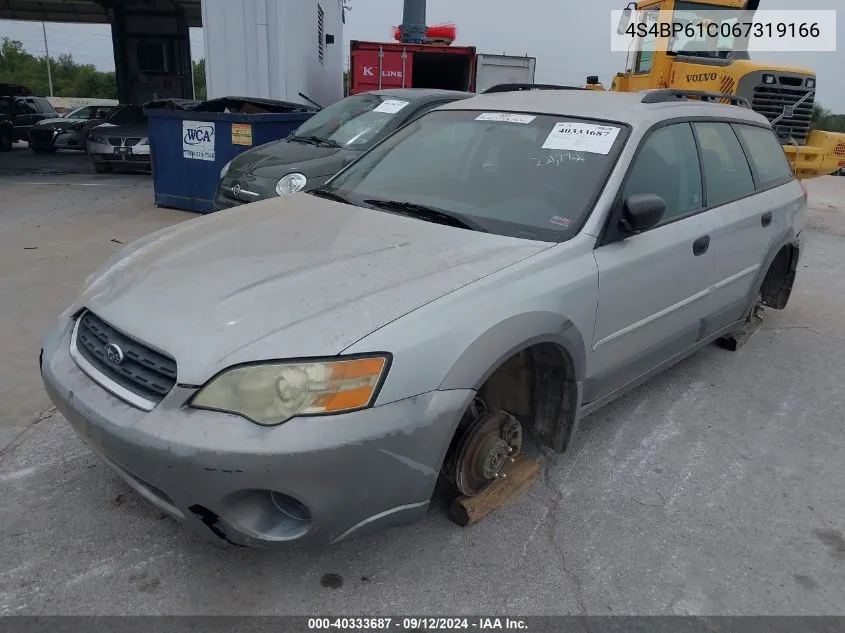 4S4BP61C067319166 2006 Subaru Outback 2.5I