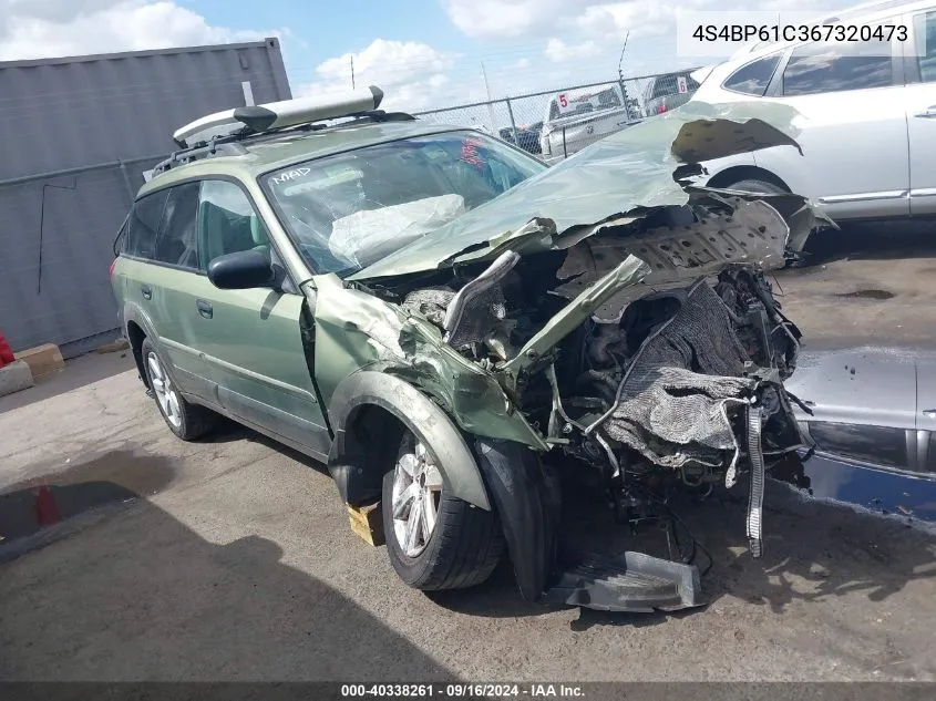 4S4BP61C367320473 2006 Subaru Outback 2.5I