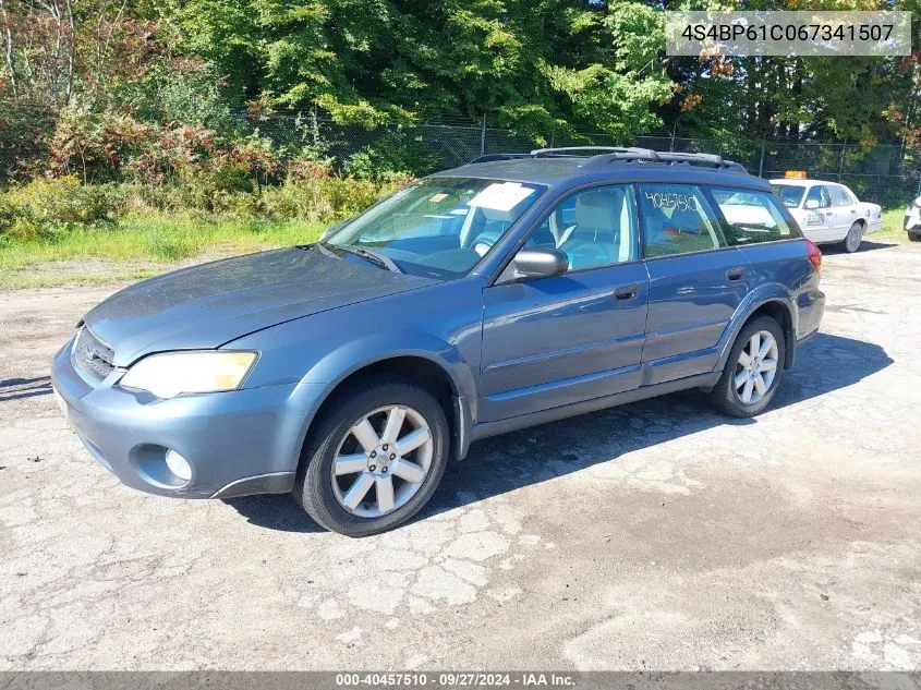 2006 Subaru Outback 2.5I VIN: 4S4BP61C067341507 Lot: 40457510