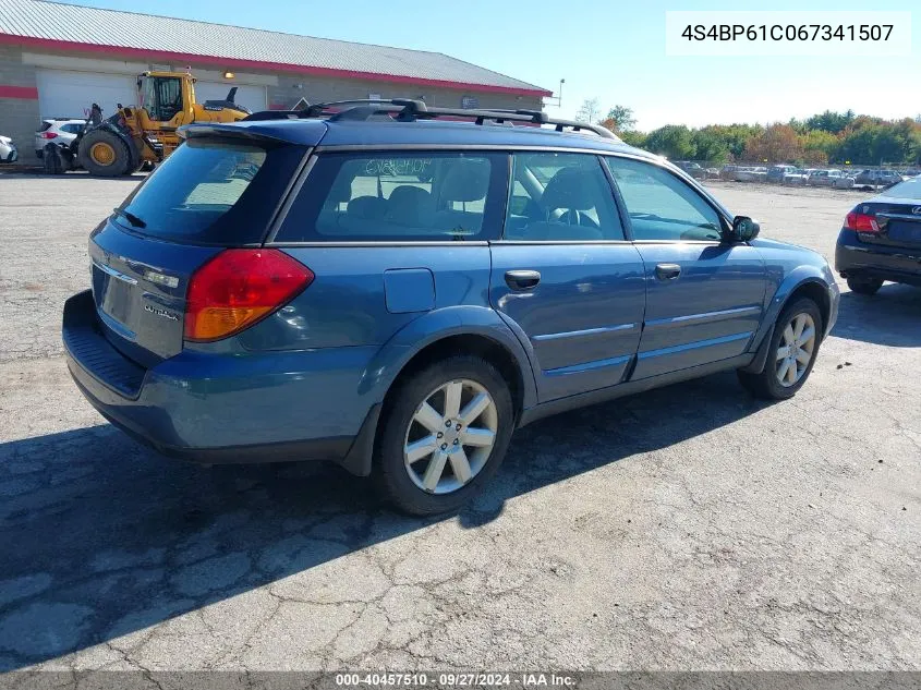 2006 Subaru Outback 2.5I VIN: 4S4BP61C067341507 Lot: 40457510