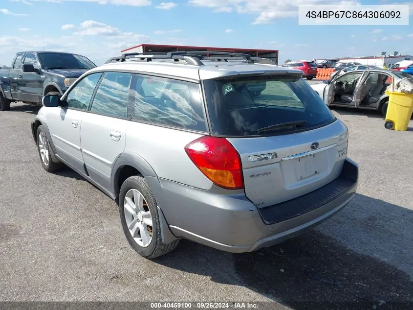 2006 Subaru Outback 2.5Xt/2.5Xt Limited VIN: 4S4BP67C864306092 Lot: 40459100