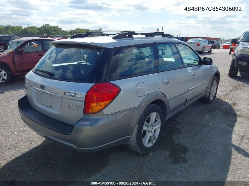 2006 Subaru Outback 2.5Xt/2.5Xt Limited VIN: 4S4BP67C864306092 Lot: 40459100