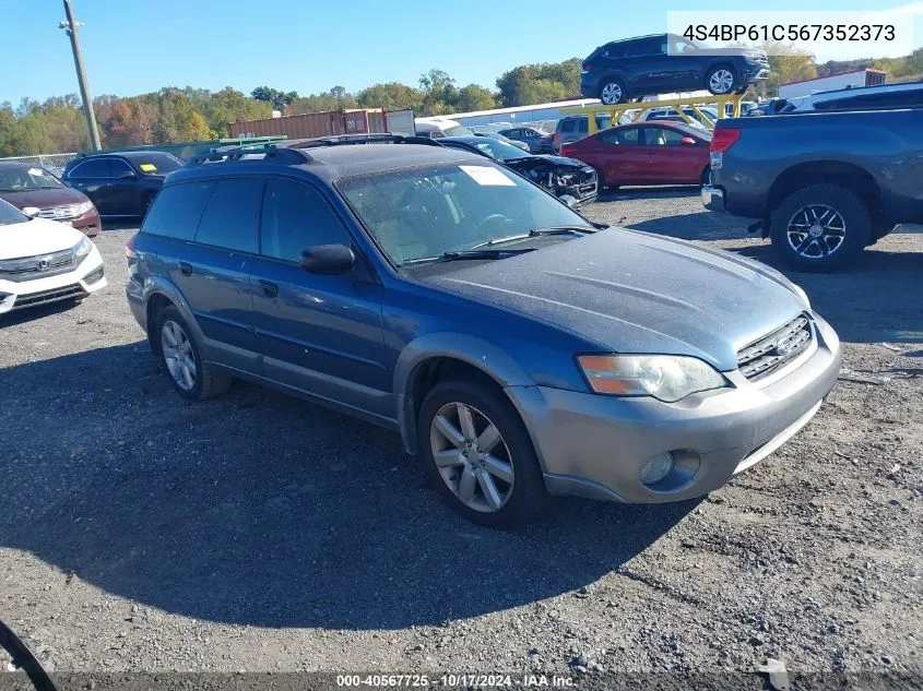 2006 Subaru Outback 2.5I VIN: 4S4BP61C567352373 Lot: 40567725