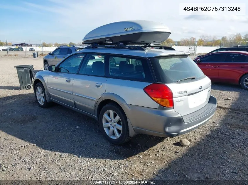 2006 Subaru Outback 2.5I Limited VIN: 4S4BP62C767313248 Lot: 40717771