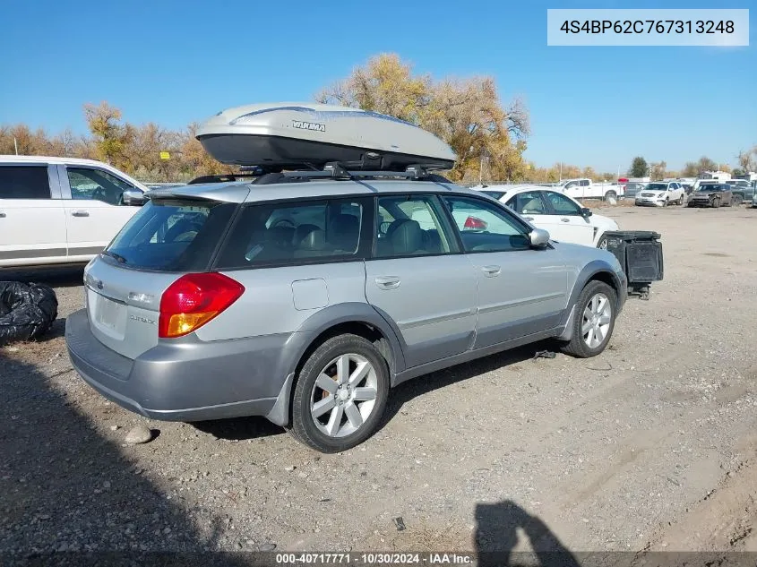 2006 Subaru Outback 2.5I Limited VIN: 4S4BP62C767313248 Lot: 40717771