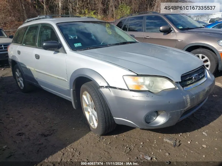 2006 Subaru Outback 2.5I VIN: 4S4BP61C167335537 Lot: 40837974