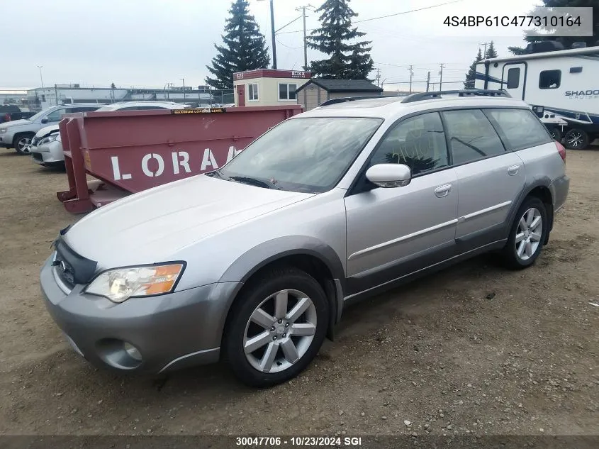 2007 Subaru Outback Outback 2.5I VIN: 4S4BP61C477310164 Lot: 30047706