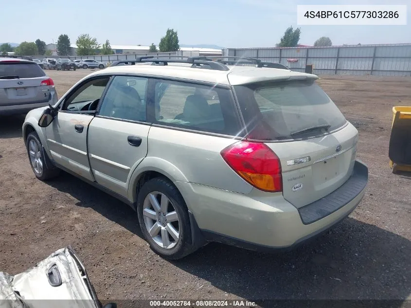 4S4BP61C577303286 2007 Subaru Outback 2.5I