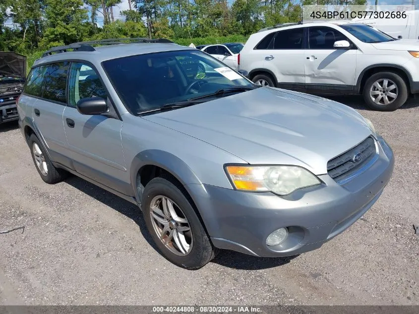 2007 Subaru Outback 2.5I Basic VIN: 4S4BP61C577302686 Lot: 40244808