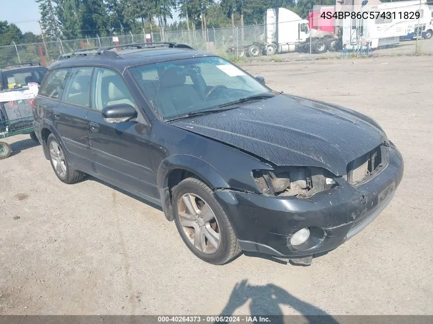 2007 Subaru Outback Outback 3.0R Ll Bean VIN: 4S4BP86C574311829 Lot: 40264373