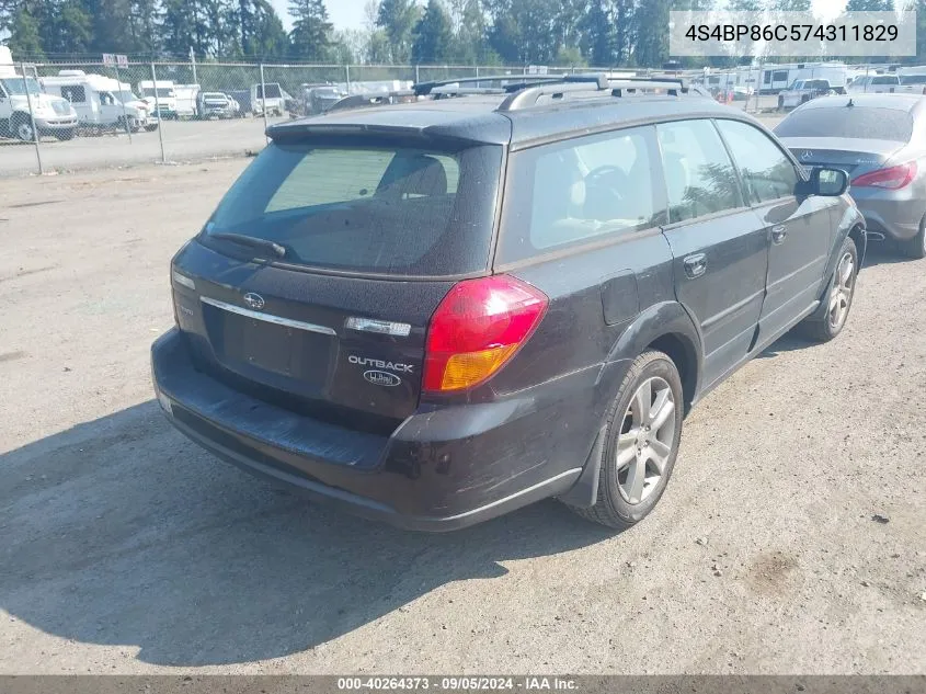 4S4BP86C574311829 2007 Subaru Outback Outback 3.0R Ll Bean