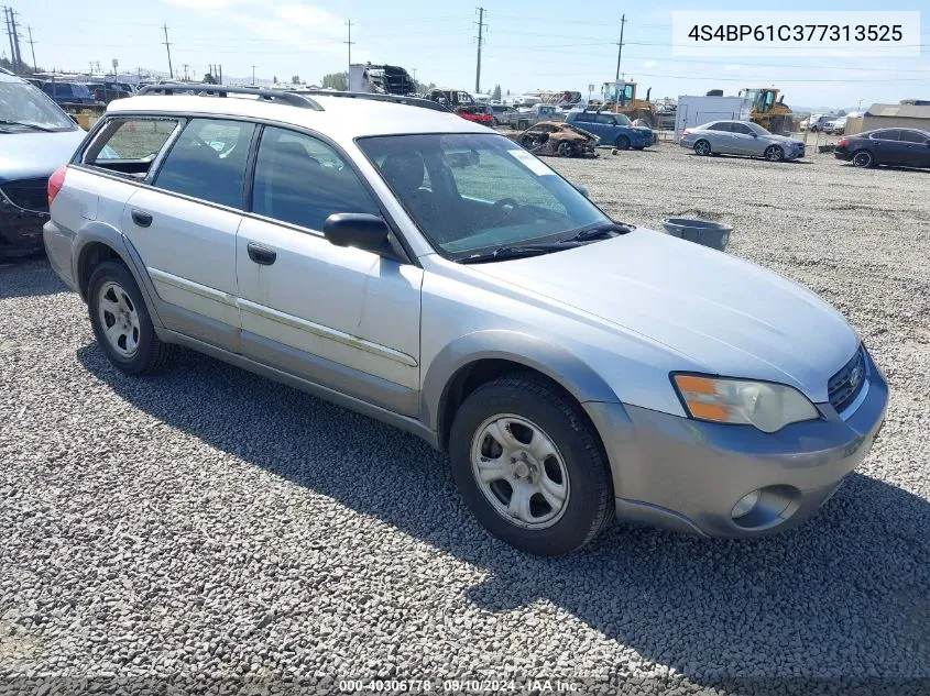 2007 Subaru Outback 2.5I Basic VIN: 4S4BP61C377313525 Lot: 40306778