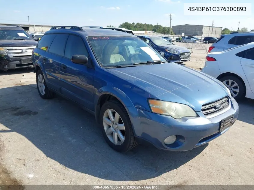 2007 Subaru Outback 2.5I VIN: 4S4BP61C376300893 Lot: 40657835