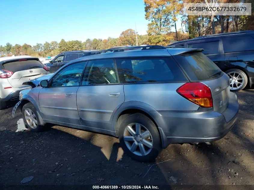 2007 Subaru Outback 2.5I Limited VIN: 4S4BP62C677332679 Lot: 40661389