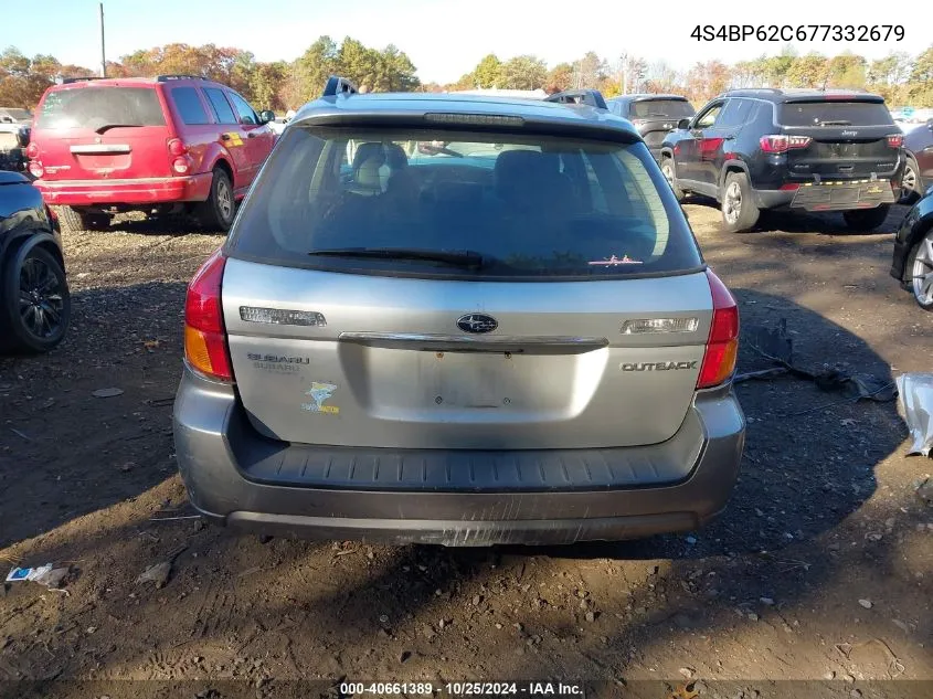 2007 Subaru Outback 2.5I Limited VIN: 4S4BP62C677332679 Lot: 40661389