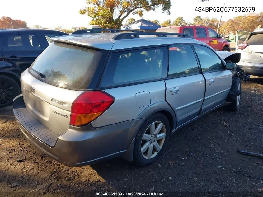 2007 Subaru Outback 2.5I Limited VIN: 4S4BP62C677332679 Lot: 40661389