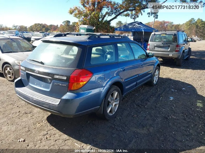 2007 Subaru Outback 2.5I Limited VIN: 4S4BP62C177318320 Lot: 40709693