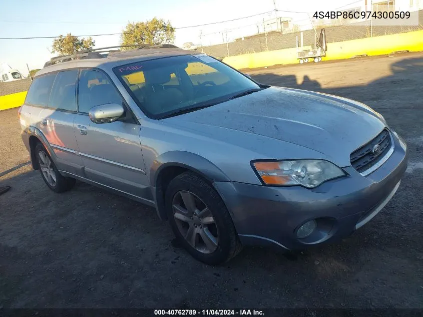 2007 Subaru Outback 3.0R L.l. Bean Edition VIN: 4S4BP86C974300509 Lot: 40762789