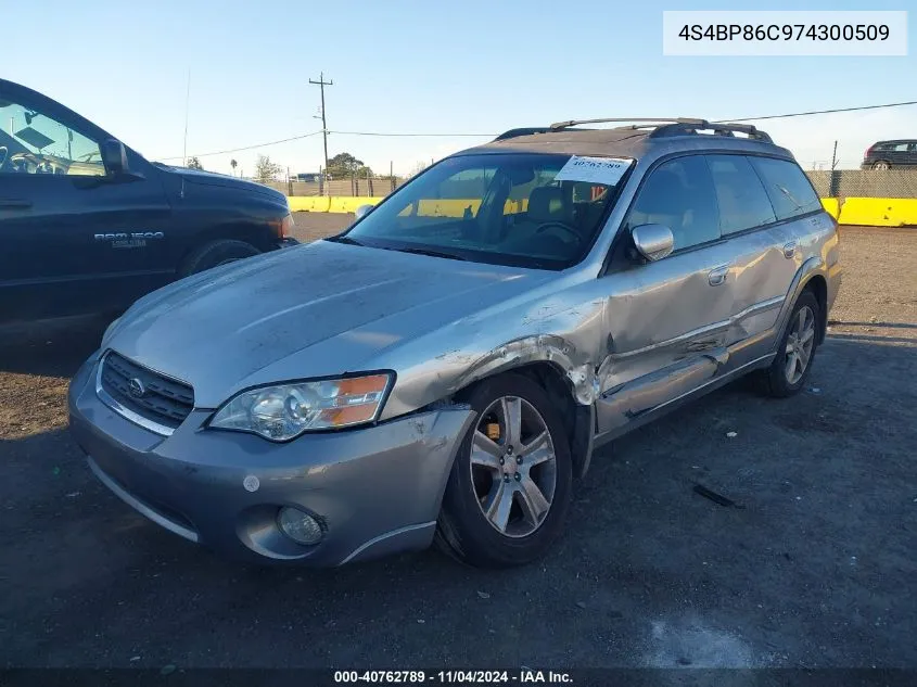 2007 Subaru Outback 3.0R L.l. Bean Edition VIN: 4S4BP86C974300509 Lot: 40762789