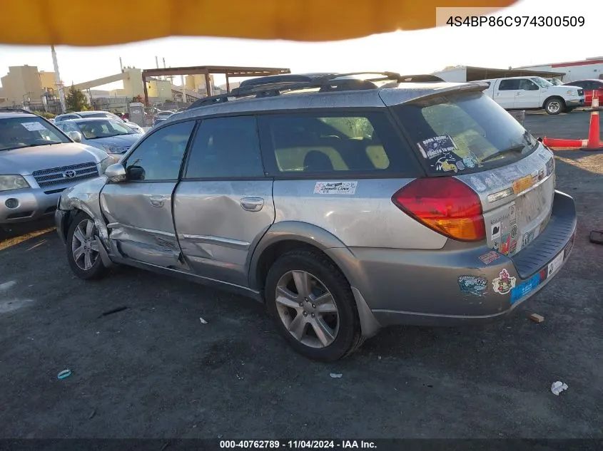 2007 Subaru Outback 3.0R L.l. Bean Edition VIN: 4S4BP86C974300509 Lot: 40762789