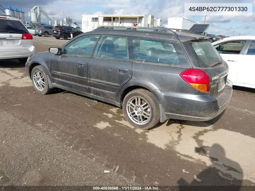 2007 Subaru Outback 2.5I Limited VIN: 4S4BP62C777301330 Lot: 40830566