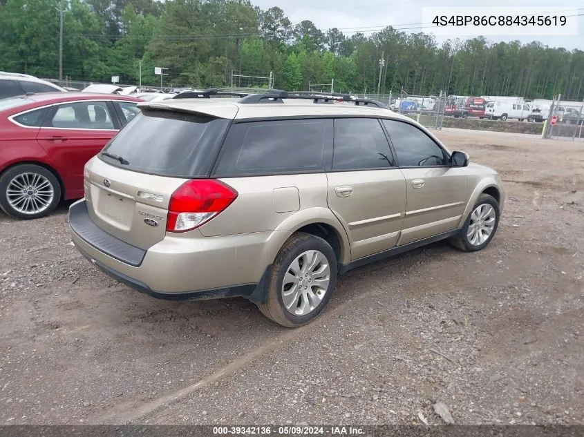 4S4BP86C884345619 2008 Subaru Outback 3.0R L.l. Bean Edition