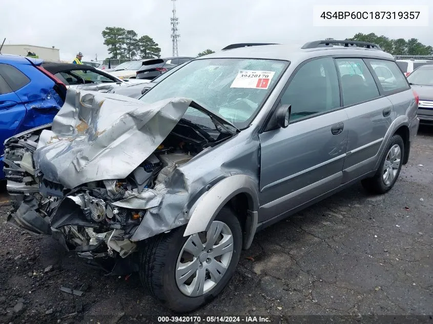 4S4BP60C187319357 2008 Subaru Outback