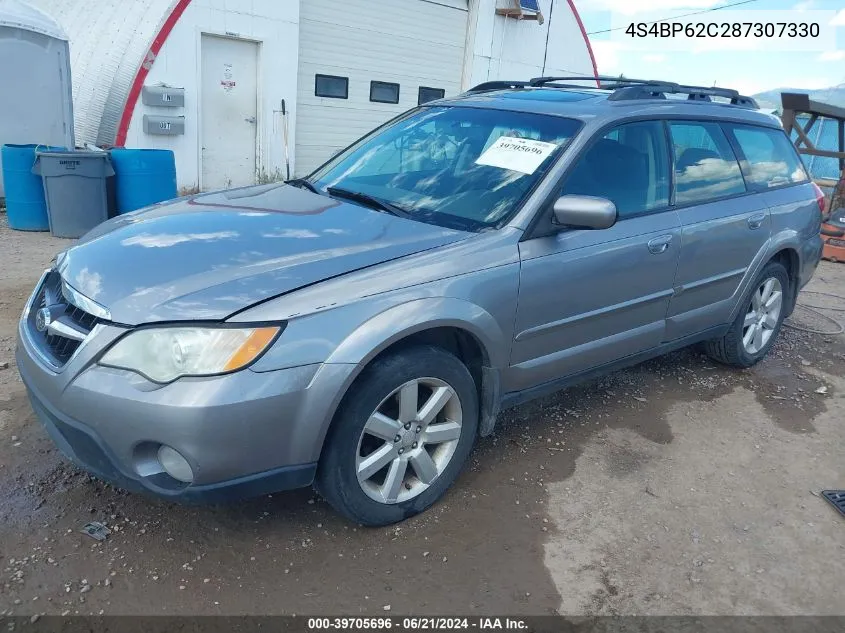 2008 Subaru Outback 2.5I Limited/2.5I Limited L.l. Bean Edition VIN: 4S4BP62C287307330 Lot: 39705696