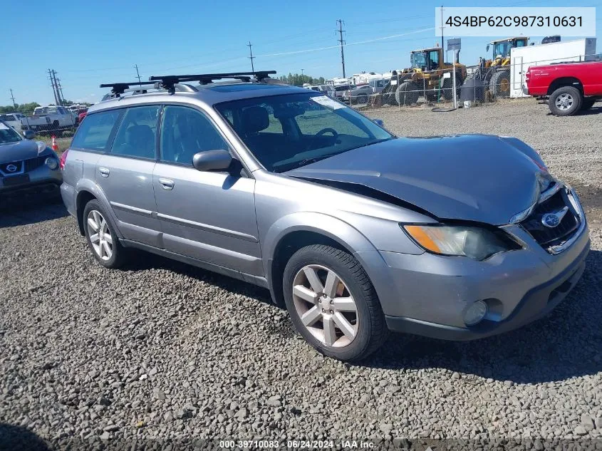 2008 Subaru Outback 2.5I Limited/2.5I Limited L.l. Bean Edition VIN: 4S4BP62C987310631 Lot: 39710083